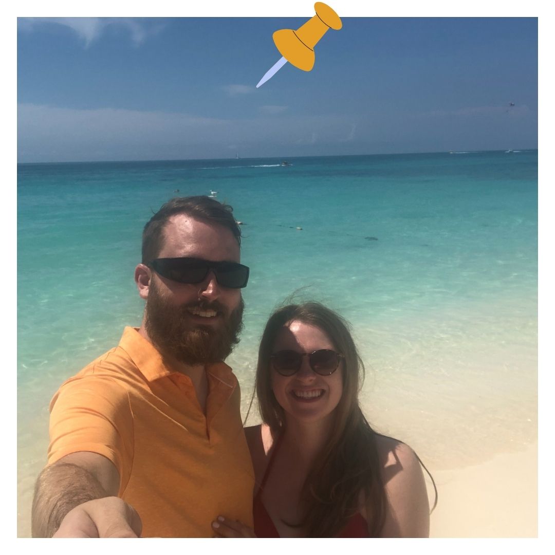 Brian and Laura in Aruba