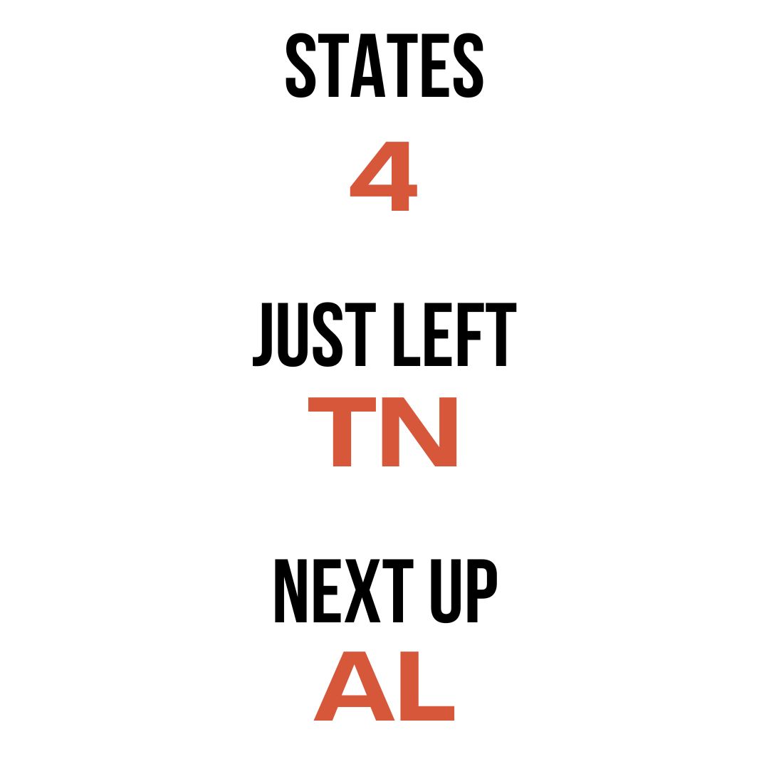 Countdown for 50 States by 50